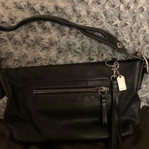 Leather coach bag